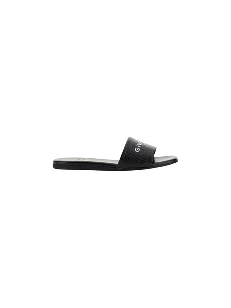 givenchy slides black|Givenchy 4g flat mule sandals.